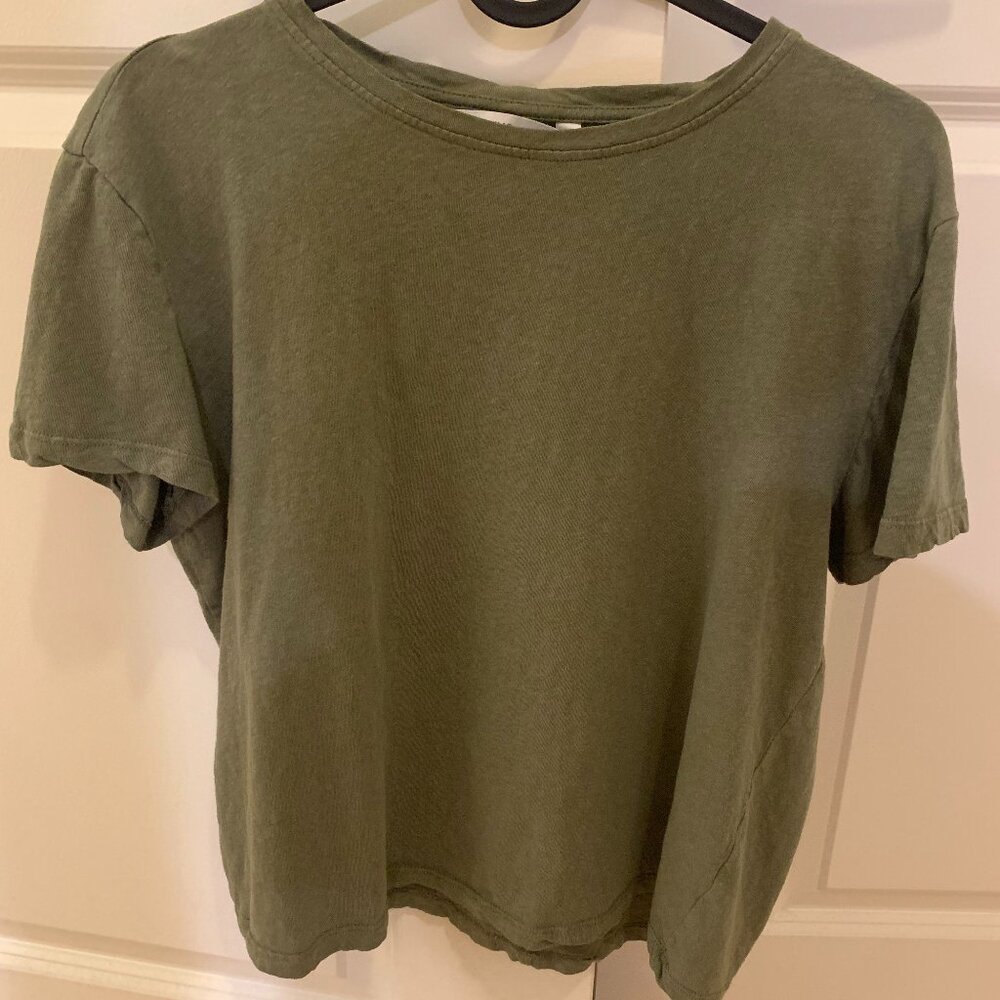 Mango Olive Green T-Shirt